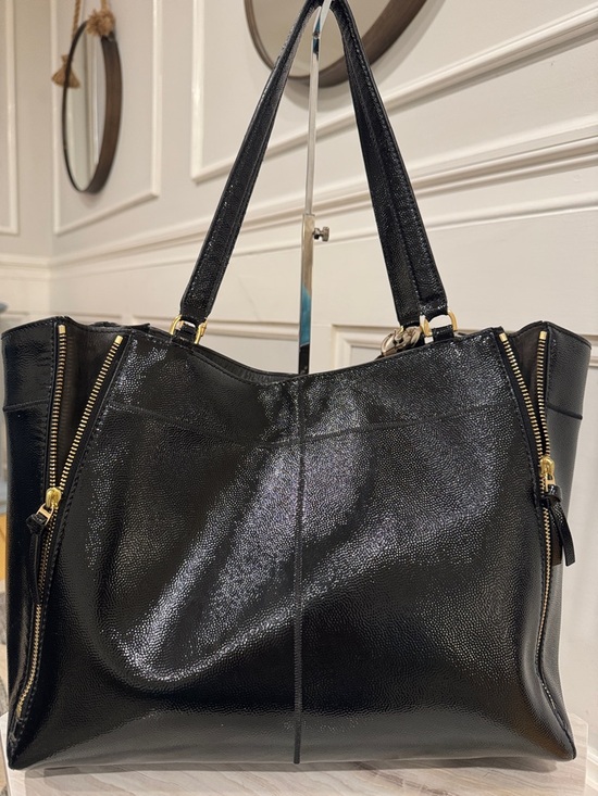 Tory Burch Ivy Side Zip Patent Leather Tote - Picture 9 of 17